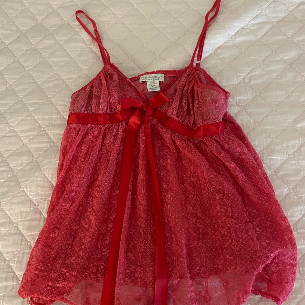 Seductive Wear by Cinema Etoile Red Lace Babydoll
